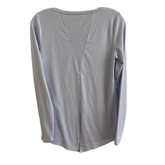 Athleta Long Sleeve Tee Light Blue XS - Picture 2 of 4